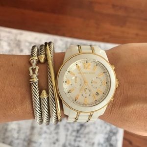Michael Kors Champagne white&gold Watch